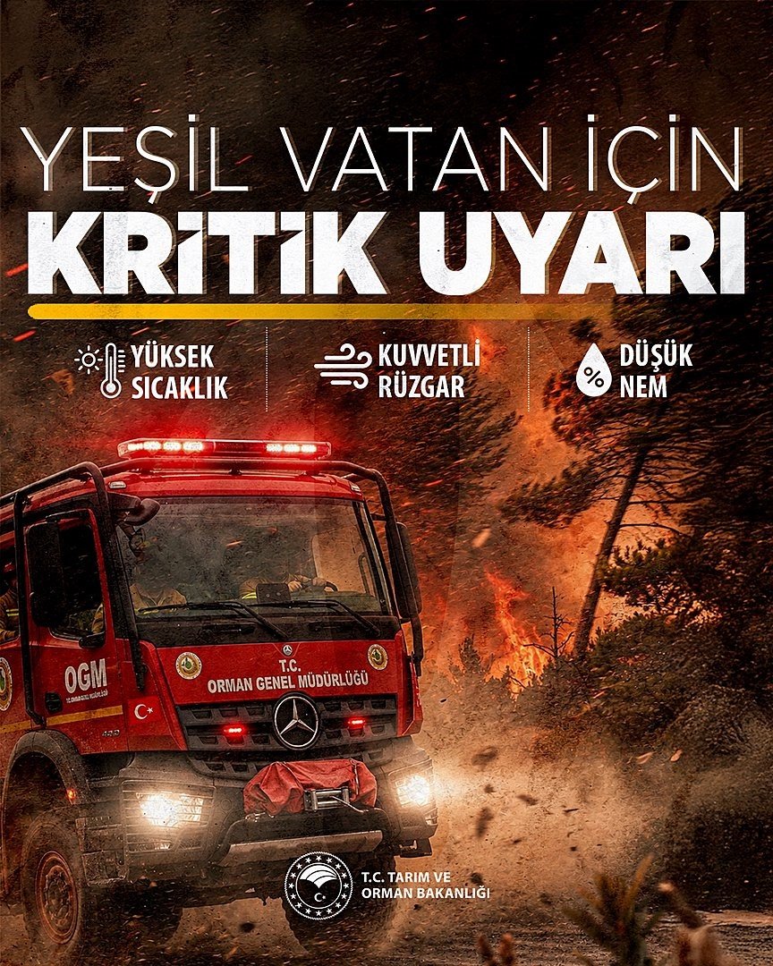 Orman Yangınları İçin Kritik Şiddetli Rüzgar Uyarısı! Bakan Yumaklı Bu İlleri Tek Tek Saydı