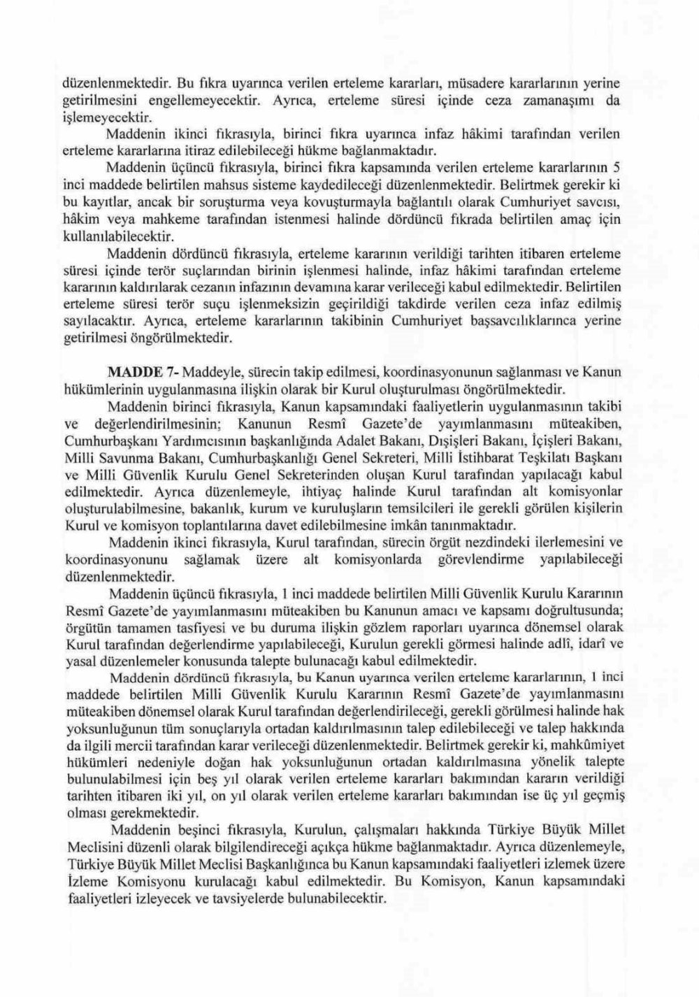 Çerçeve yasa detayları belli oldu