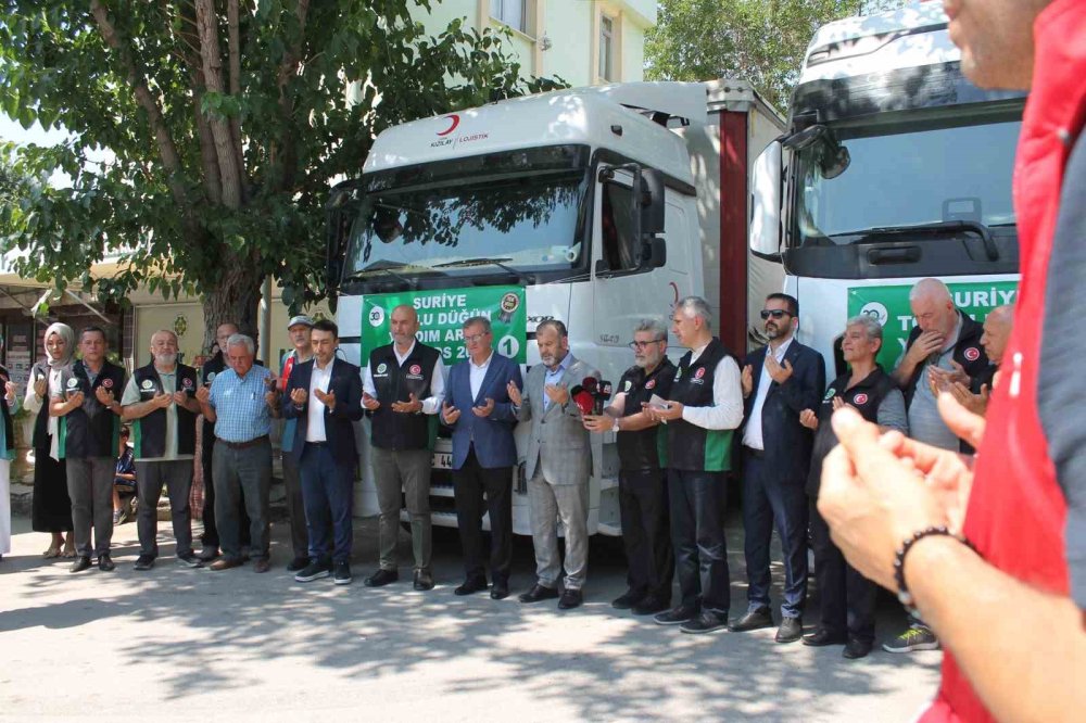 Konya'dan Suriye'ye Gönül Köprüsü: 3 Tır Dolusu Evlilik Yardımı Yola Çıktı