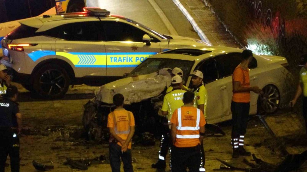 Konya’da gece yarısı peş peşe kazalar! Polis çalışma yaparken ikinci kaza meydana geldi