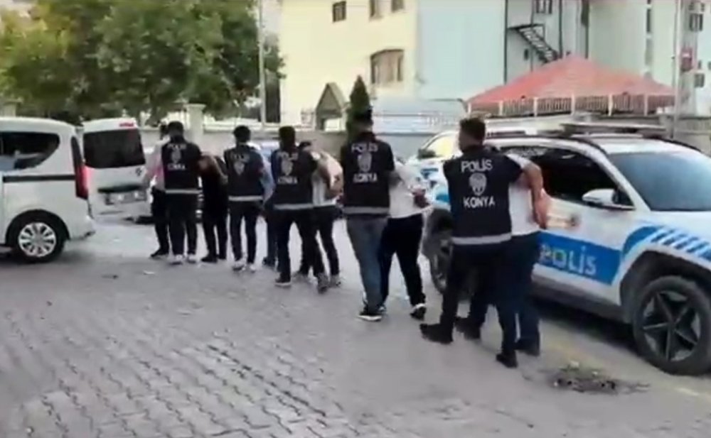Konya'da Maskeli Beşlere Cezaevi Yolu Göründü