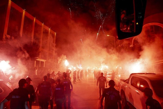 Fenerbahçe Ankara'da coşkuyla karşılandı