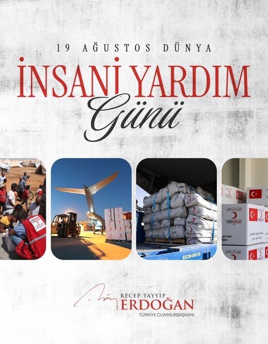 Cumhurbaşkanı Erdoğan'dan Dünya İnsani Yardım Günü Mesajı