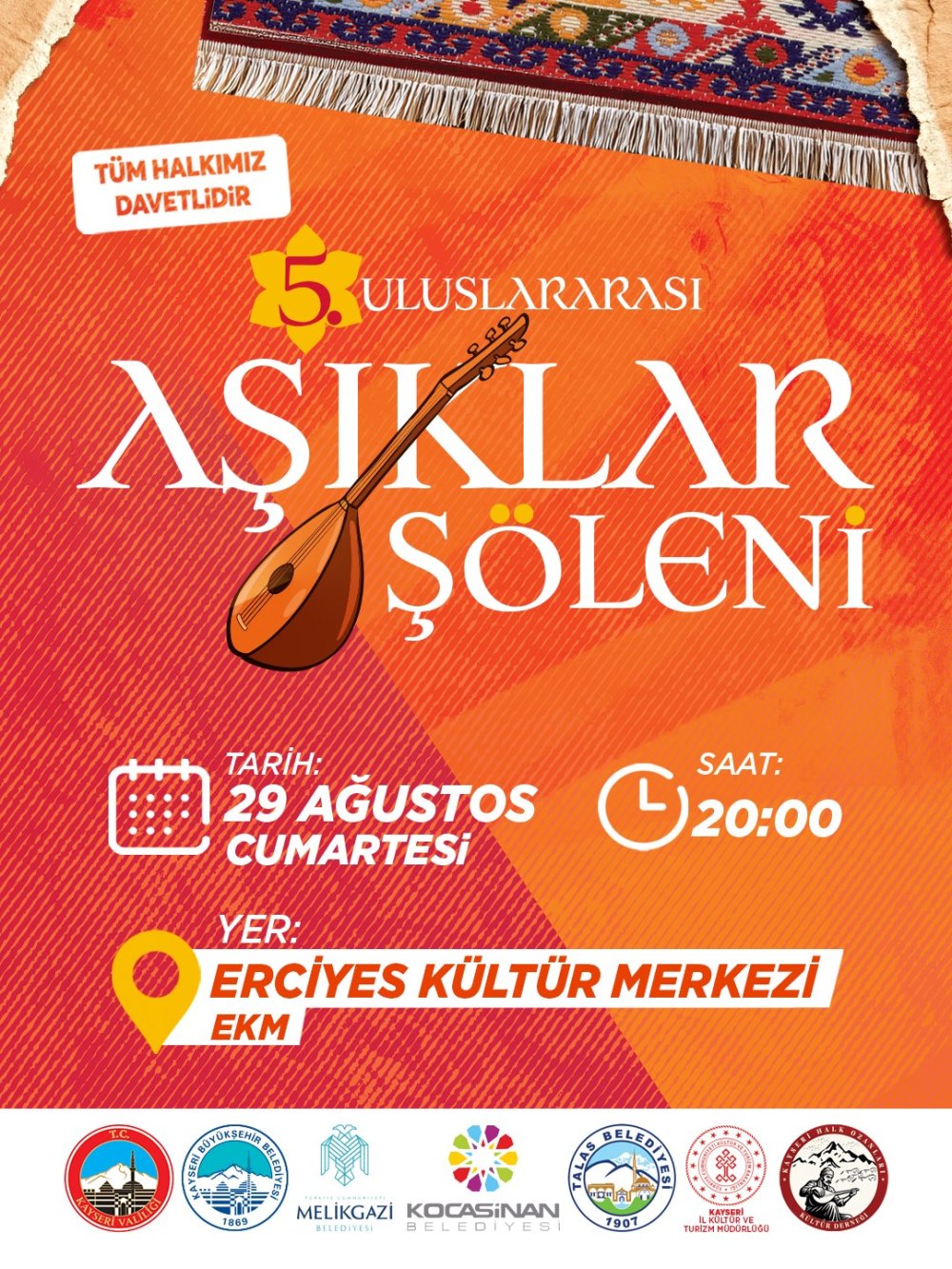 Konya’dan Azerbaycan’a Âşıklar Kayseri’de Buluşuyor: Dev Etkinlikte Yer Değişikliği!