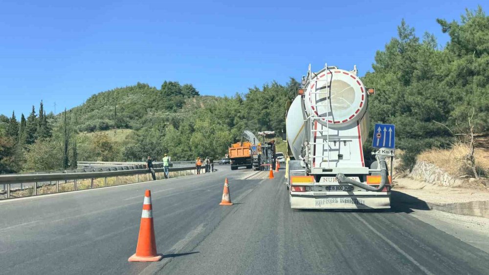 Dürdane Rampası'nda Asfalt Çalışması: Trafik Kilit!