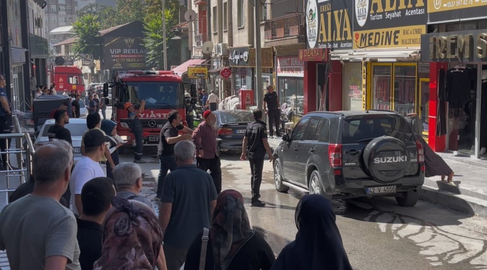 İş yerinde tüp patladı, o anlar kamerada