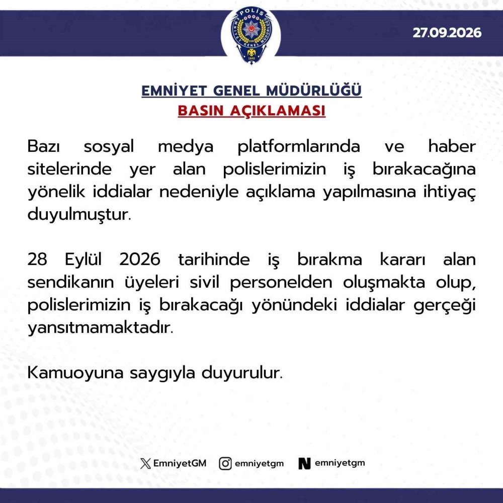 Emniyet provokasyonu bu açıklamayla önledi