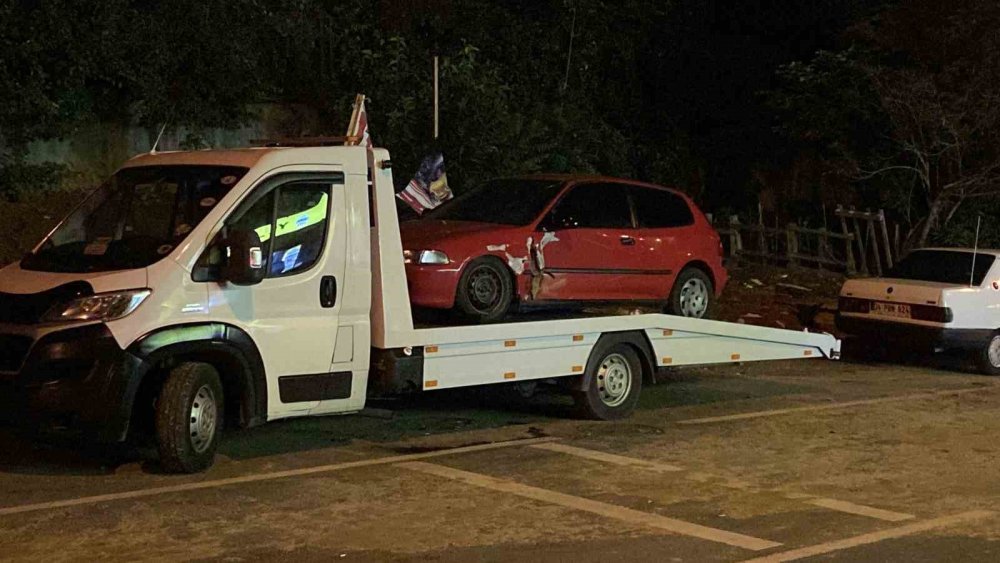 Kaza var araç var sürücü yok