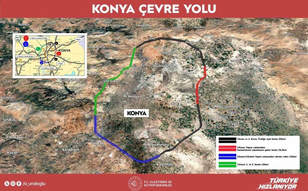 Konya Çevre Yolu 2. Kısım Bitiyor: Yıllık 3 Milyar Tasarruf