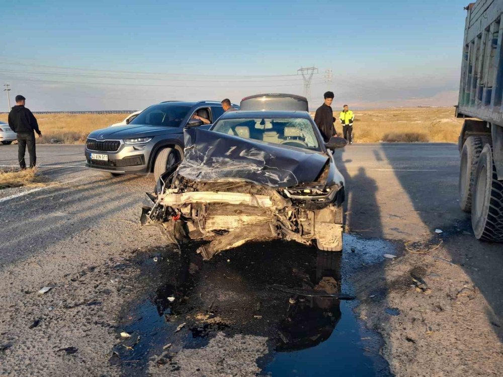 Karapınar’da yürekleri ağza getiren kaza