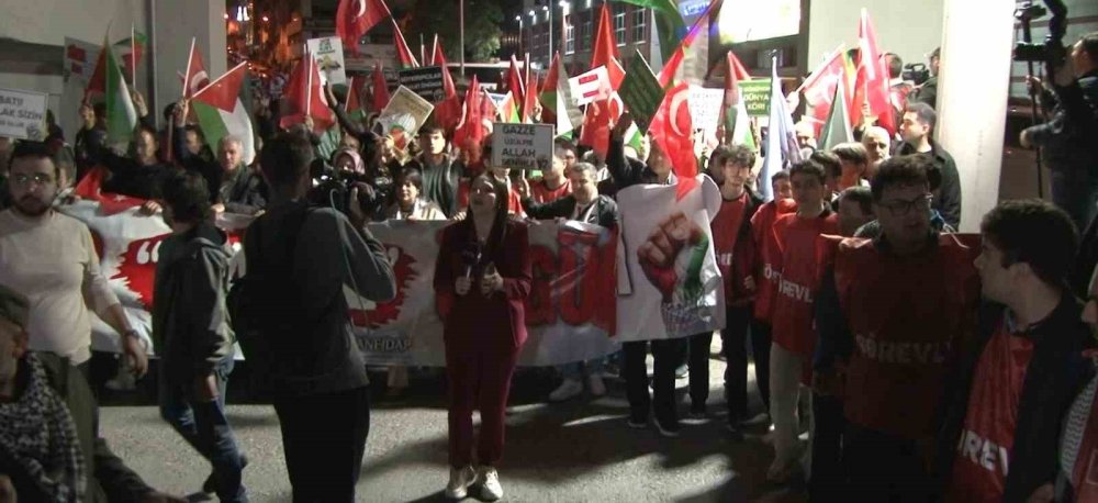 Başkent'te Filistin’e destek yürüyüşü