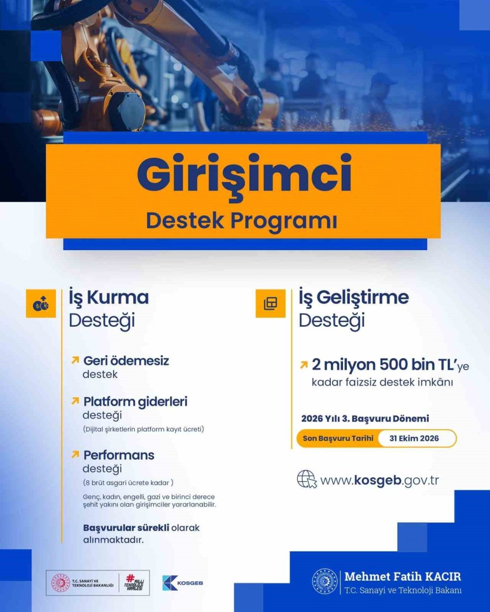 Girişimcilere KOSGEB'den Milyarlık Dev Destek
