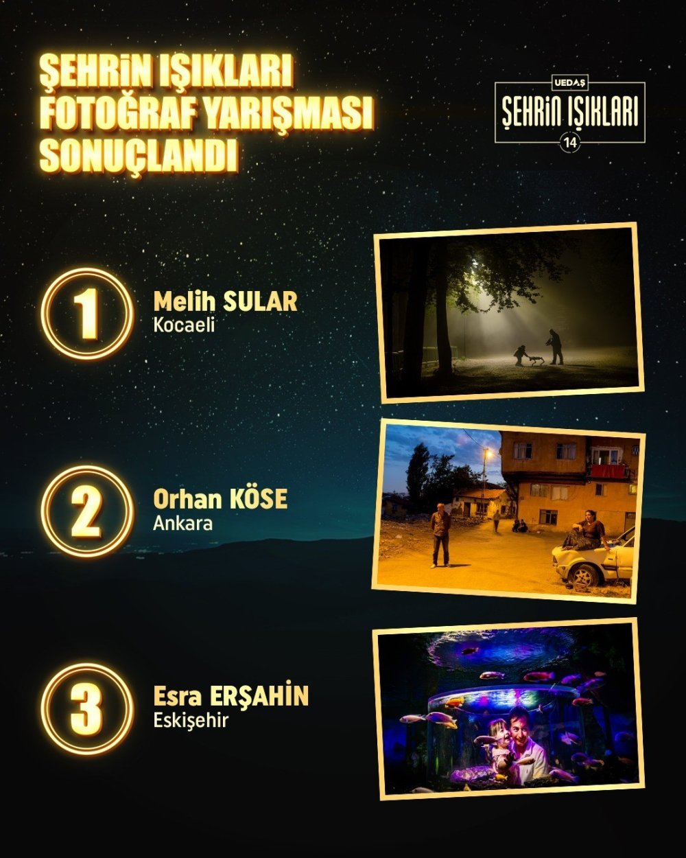 14. Şehrin Işıkları Fotoğraf Yarışması Sonuçlandı