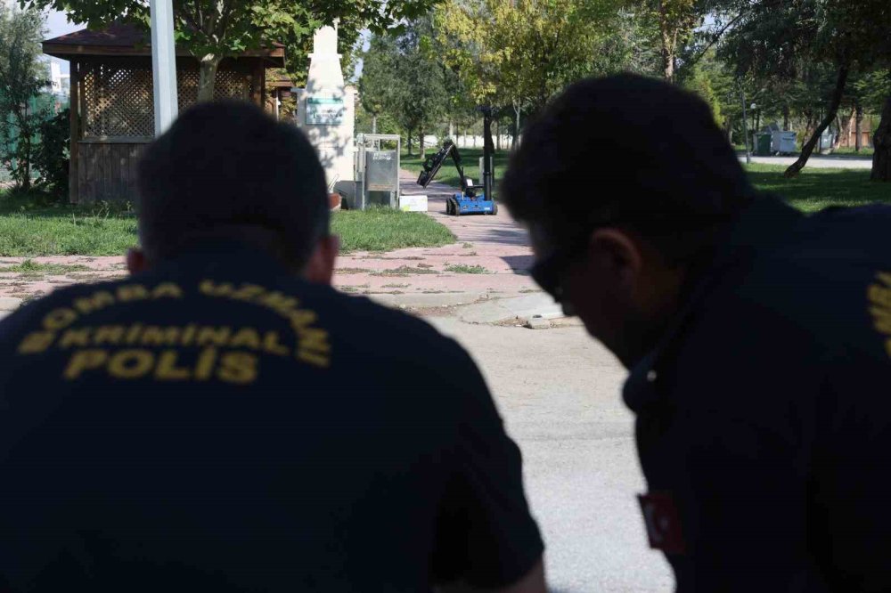 Konya'da şüpheli paketlere yerli ve milli teknolojilerle müdahale