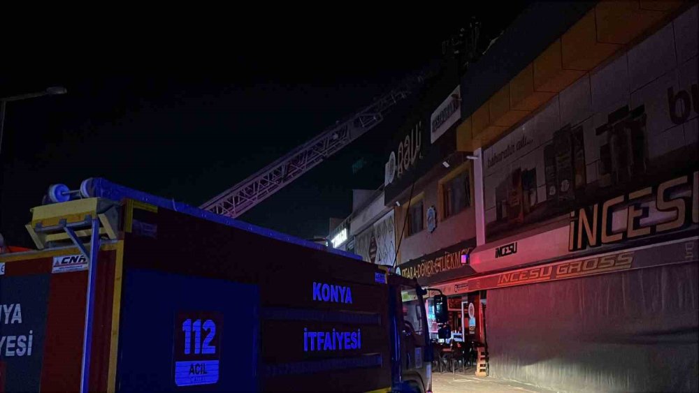Konya'daki meşhur mekanda yangın çıktı