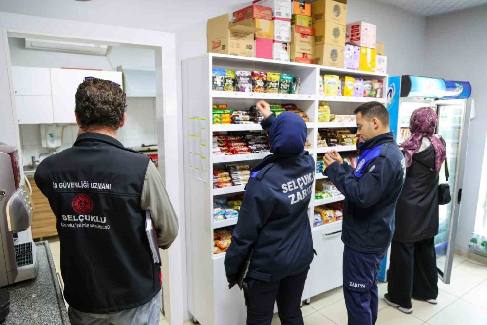Çocuklar okulda ne yiyor? Selçuklu'da kantinlere denetim