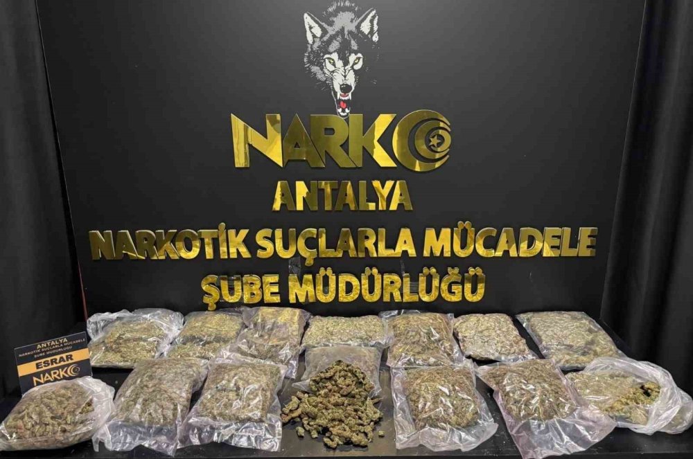 Antalya’da 7,5 Kilo Esrar Ele Geçirildi: 1 Tutuklama