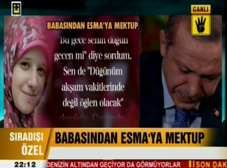 Başbakan Erdoğan canlı yayında ağladı