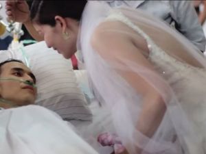 Ölümüne 10 saat kala evlendi...