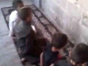 Çocuklardan kan donduran 'infaz' oyunu