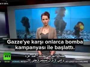 Rus spikerden Gazze tepkisi