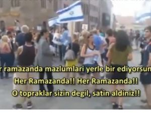 İsrailli göstericileri susturan Türk