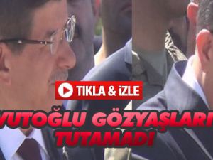 Başbakan Davutoğlu şehitleri gözyaşlarıyla uğurladı
