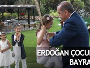 Cumhurbaşkanı Erdoğan çocuklarla bayramlaştı