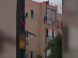 Yakalanacakken yere böyle çakıldı