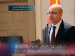 Mehmet Şimşek soruya Kürtçe cevap verdi!