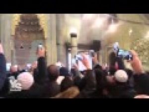 Cumhurbaşkanı Tayyip Erdoğan SultanahmetteTekbirlerle Karşılandı