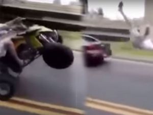 ATV’li şov kötü bitti