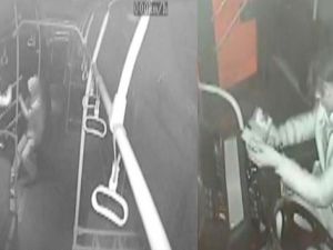 On gün arayla aynı özel halk otobüsüne yine hırsız girdi