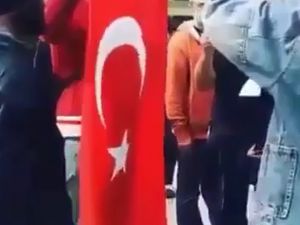 Ermenilere Türk bayraklı mesajı Konyalı verdi