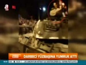 Darbeci teröriste milli yumruk