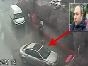 Lastiklerini şişirirken aracındaki telefonu böyle çaldılar