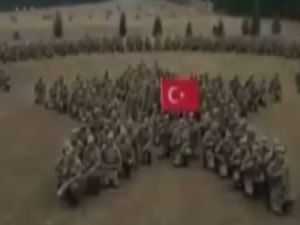 Şehit üsteğmenin birliğinden anlamlı video