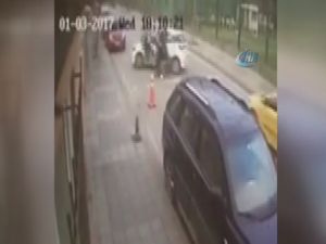 İstanbul'da ehliyetsiz vale dehşeti kamerada