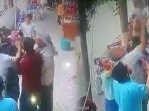 Minik kızı havada yakaladılar: O anlar kamerada