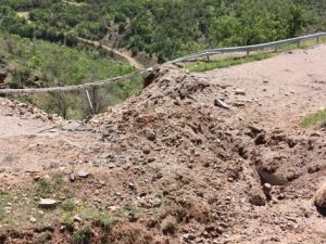 Tunceli’de menfeze tuzaklanan 500 kilo patlayıcı imha edildi