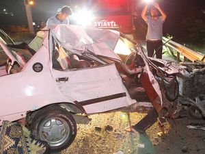 Tekirdağ'da feci kaza! Bu araçtan sağ çıktı