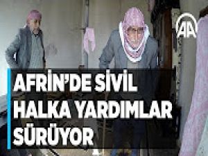 TSK ve ÖSO birliklerinin Afrin'de sivillere yardımları sürüyor