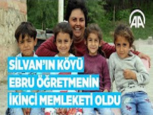 Silvan'ın köyü Ebru öğretmenin ikinci memleketi oldu