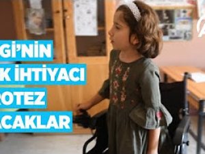 Ezgi'nin tek ihtiyacı protez bacaklar