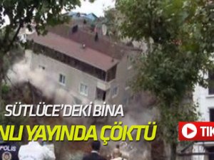 Sütlüce'deki bina çöktü