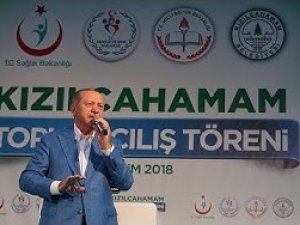 Cumhurbaşkanı Erdoğan Kızılcahamam'da halka seslendi