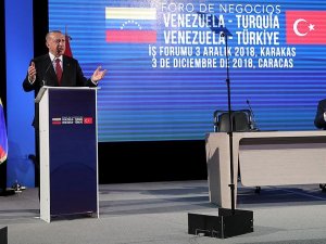 Cumhurbaşkanı Erdoğan Venezuela'da konuştu