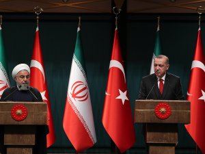 Erdoğan ve Ruhani'den ortak basın toplantısı