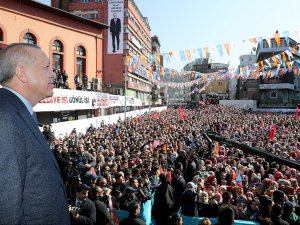 Erdoğan seçim şarkısını söyledi