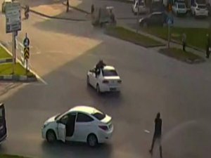 Uçan polis torbacıya geçit vermedi